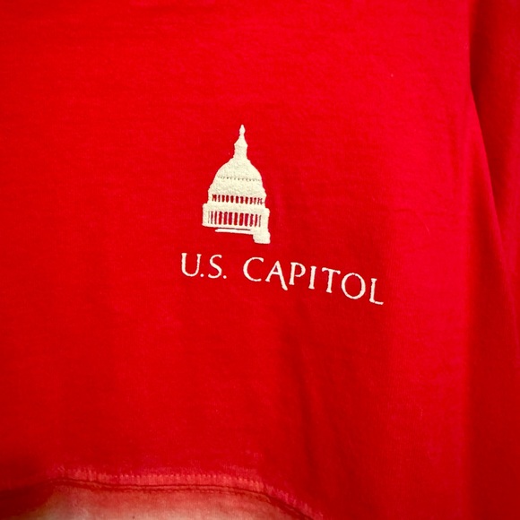 US Capitol Spirit Jerseys Tie-Die Red White & Blue Long Sleeve Shirt (Size L) - Picture 3 of 5